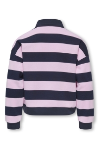 ONLY KOGSWEAT LS POLO SWT GRL night sky/pink lady