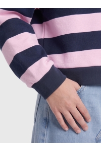ONLY KOGSWEAT LS POLO SWT GRL night sky/pink lady