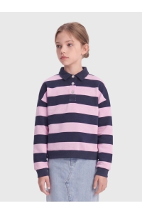ONLY KOGSWEAT LS POLO SWT GRL night sky/pink lady