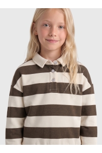 ONLY KOGSWEAT LS POLO SWT GRL bracken/tofu