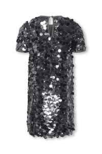 ONLY KOGJADEL SS SEQUINS DRESS WVN asphalt/asphalt sequins