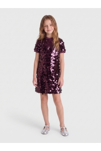 ONLY KOGJADEL SS SEQUINS DRESS WVN winetasting/winetasting sequins