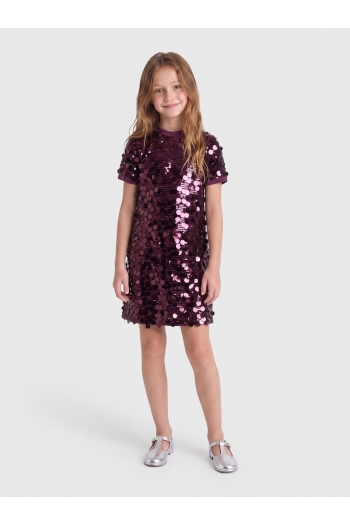 ONLY meisjes vest winetasting/winetasting sequins KOGJADEL SS SEQUINS DRESS WVN