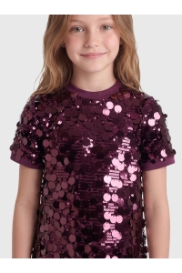 ONLY KOGJADEL SS SEQUINS DRESS WVN winetasting/winetasting sequins