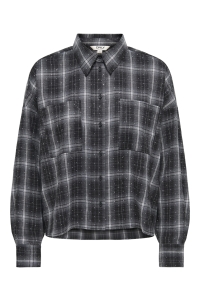 ONLY ONLILSTON LS GLITTER DETAIL SHIRT W: black/w. embellishment