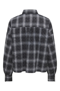ONLY ONLILSTON LS GLITTER DETAIL SHIRT W: black/w. embellishment