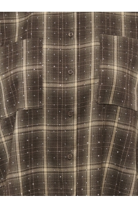 ONLY ONLILSTON LS GLITTER DETAIL SHIRT W: black coffee/w. embellishment
