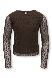 ONLY KOGTONYA LS LACE TOP JRS GRL bracken