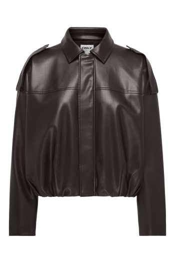 ONLY ONLMOON-NELI L/S FAUX LEATHER BOMBE:
