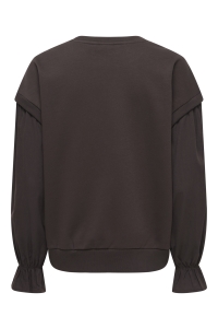 ONLY -ONLLIN L/S MIX SWEAT CS SWT chocolate torte