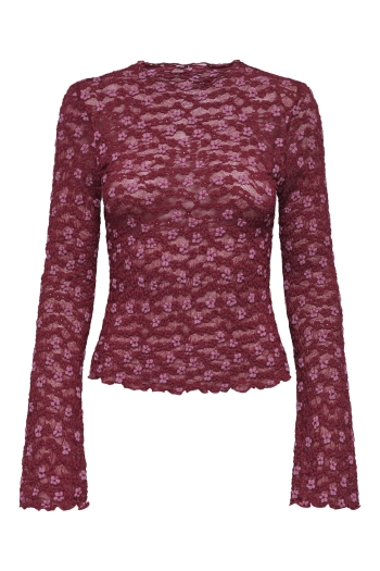 ONLY ONLLOLLIE L/S LACE TOP CS JRS