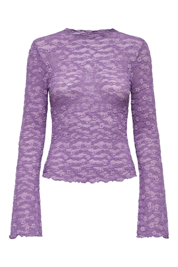 ONLY ONLLOLLIE L/S LACE TOP CS JRS