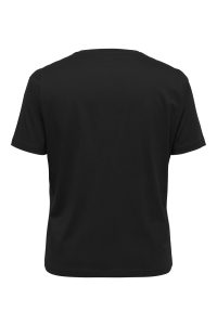Carmakoma CARJOLLY S/S O-NECK JEANS TEE JRS black/rebel