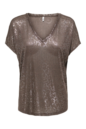 Carmakoma CARMIRINDA S/S V-NECK TOP JRS Maatje meer