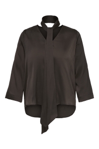 Carmakoma CARJOANNA L/S TIE TOP WVN coffee bean