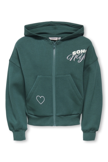 ONLY KOGDITTE LS ZIP HOOD OVZ SWT Meisjes