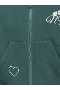 ONLY KOGDITTE LS ZIP HOOD OVZ SWT june bug/active