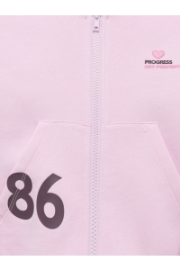 ONLY KOGDITTE LS ZIP HOOD OVZ SWT pink lady/club