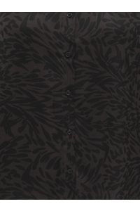 Carmakoma CARSTAR PENINNA L/S SHIRT AOP BF chocolate plum/shadow leaves