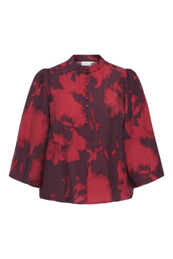 Carmakoma CARCAMILLE 3/4 O-NECK BUTTON TOP AO: Maatje meer