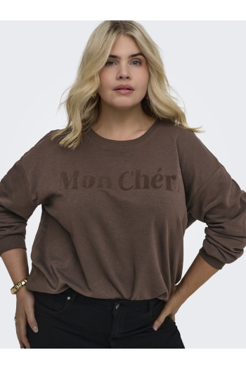 Carmakoma CARVIOLETTA L/S O-NECK PRINT SWEAT :