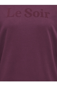 Carmakoma CARVIOLETTA L/S O-NECK PRINT SWEAT : fig/le soir