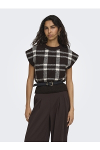 ONLY ONLCARLA SL JQ O-NECK KNT coffee bean/birch