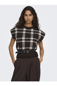 ONLY ONLCARLA SL JQ O-NECK KNT coffee bean/birch
