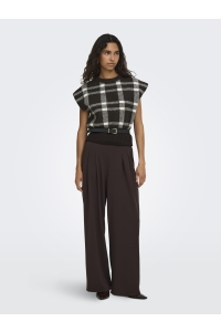 ONLY ONLCARLA SL JQ O-NECK KNT coffee bean/birch