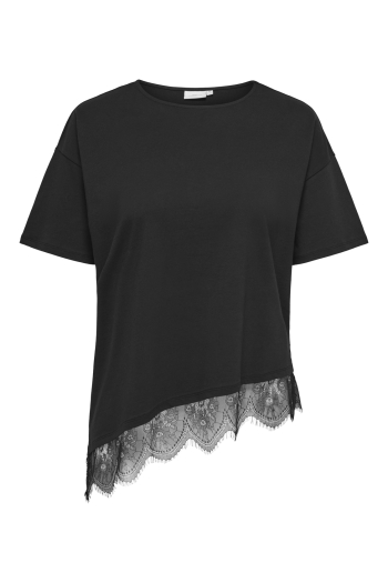 Carmakoma CARCAST S/S LACE AZYM O-NECK TOP JR: