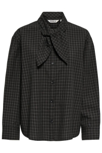 ONLY ONLMAYA CHECK BOW SHIRT WVN EX black/grey