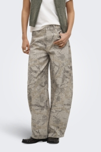 ONLY ONLTAYLOR-BANU HW BARREL PANT PNT oatmeal/camo