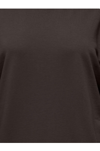 Carmakoma CARVIOLETTA L/S DETAIL SLIT SWT JRS coffee bean/silver rhinestones (