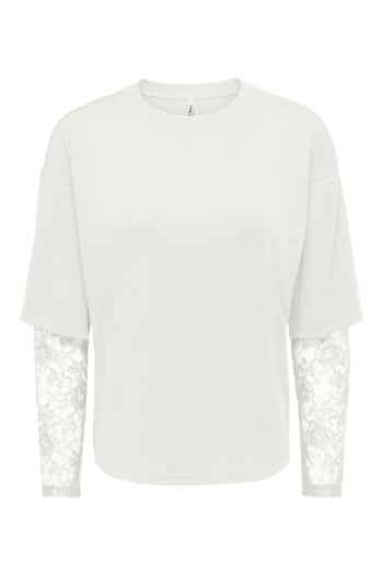 ONLY ONLTAHLIA L/S LACE TOP PR JRS
