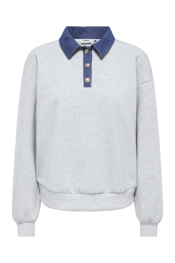 ONLY ONLSCARLET L/S POLO MIX SWEAT UB PR: