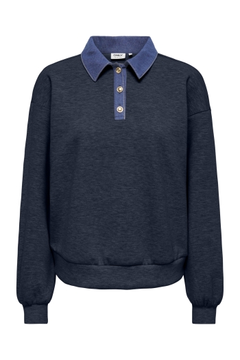 ONLY ONLSCARLET L/S POLO MIX SWEAT UB PR: