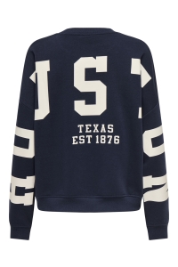 Carmakoma CARSWEAT L/S BACK/SLEEVE PRINT SWT night sky/birch houston print