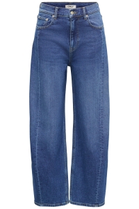ONLY ONLJESSICA HW BARREL ANK DNM AZG622: medium blue denim