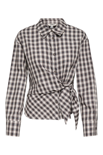 ONLY ONLNOLA LS CHECK WRAP SHIRT WVN EX