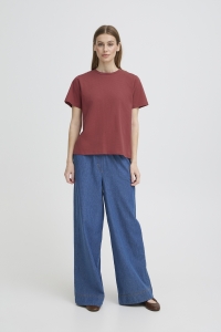 ICHI IHPALMER LOOSE SS:T-Shirts cowhide