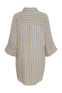ICHI IAFOXA STRIPED BEACH SH:Shirts/Blous della robbia blue stripe