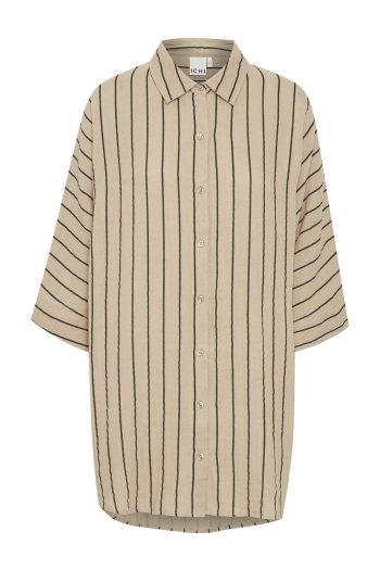 ICHI IAFOXA STRIPED BEACH SH:Shirts/Blous