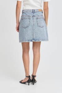 ICHI IHAVENY SK:Skirts light blue bleached