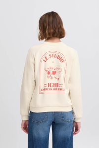 ICHI IHMARROT SW:Sweatshirt birch