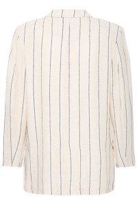 ICHI IHLINNO BL:Jackets natural ecru stripe