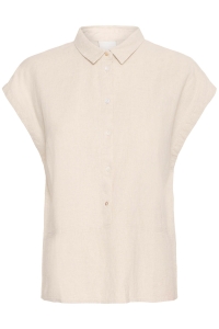 ICHI IHLINNO SH3:Shirts/Blouse natural ecru