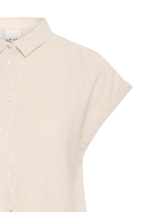 ICHI IHLINNO SH3:Shirts/Blouse natural ecru