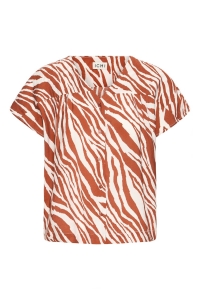 ICHI IHYARDEEN SH:Shirts/Blouse fired brick animal