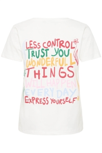 ICHI IHPALMONI SS:T-Shirts cloud dancer