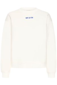 ICHI IHMERELLA BRUSHED SW:Sweatshirt cloud w. blue yonder